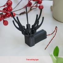 Automatic Blooming Hair Bun Ornament with Electric Petal Movement black