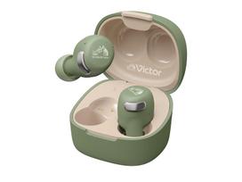 JVC Kenwood Victor Belaidės Bluetooth Ausinės su Aplinkos Garsais, 27 Valandų Veikimo Laikas, Žalia spalva, HA-A30T2-G Ausinės, Ver. 5.3, Atšaukimas, Suderinamas, žalia