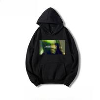 Hip-hop Rap Figure Singer Graphic Print Hoodie Loose and Male and Female Street Oversized Hoodie Trend S black