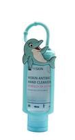 HISKIN Antibac Hand Cleanser+ Biocidal Hand Gel su miros miško uogų - delphin (75ml buteliukas + dėklas)