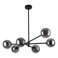 TK Lighting pakabinamas šviestuvas Sarius Black/Graphite 6, juodas/pilkas