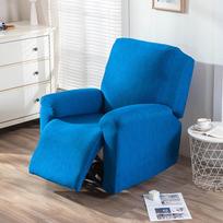 1seater Printed Recliner Sofa Covers Elastic Armchair Chair Cover Non-Slip Spandex Stretch Recliner Chair Slipcovers Living Room 1 seater gray
