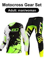 motocross gear set Enduro cross Jersey Pant Kits Racer Gear Set Off-road Mens Kits Women's mountain Downhill Motorcycle MX XL-36