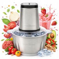 Virtuvinis smulkintuvas ledui, vaisiams ir daržovėms, 500 W, plieninis, Virtuvinis smulkintuvas ledui, vaisiams ir daržovėms, 500 W, plieninis