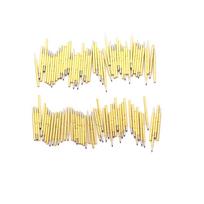 Hot 100Pcs/Bag Spring Test Probe Pogo Pin P75-B1 Dia 1mm Length 16mm Wholesale beige