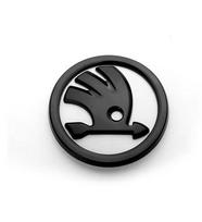 8/9/10cm Emblema Automobilio Priekinio Variklio Dangčio Ženklelis Galinės Bagažinės Lipdukas Skoda Octavia Rapid Fabia S Logotipui A7 Superb KAMIQ Priedai 8cm&1PCS balta