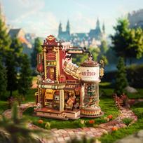Robotime Rokr Dream Gift Factory 3D Wooden Puzzle Music box Unique Birthday Gift Therapeutic Activity Kit for Teens Adults