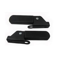 Ergonomic Foldable Electric Bicycles Pedals Nonslip Electric Moped Front Pedals Scooter Leg Support Pad Easy to Install black