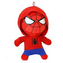 Cute Soft Spider-Man Plush Doll Avengers Hooded Toy Stuffed Animal for Kids Birthday Gif