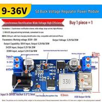 DC-DC Step-Down Module 5A, 24V/12V to 5V Converter Ultra LM2596S with Case