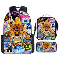 ROBLOX blox fruits primary and secondary school school bag children's backpack large capacity backpack satchel pencil case Backpack black