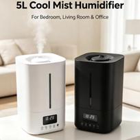 WiFi Remote Control 5L Ultrasonic Humidifier with Large Mist Volume - Hot Mist Japanese Korean Best Seller for Small Homes. Smart Version juoda