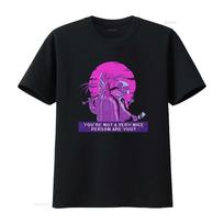 Hotline Miami Gaming Cool T Shirt with Retro Style and Unique Print for Men vintage Washed Unisex Slightly fashion Comfortable M purple