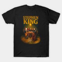 Stephen King marškinėliai Vintage Atsitiktiniai Grafiniai Stilingi Patogūs Streetwear Kvėpuojantys Unisex Šiek tiek Vyriški Universalūs 3XL black