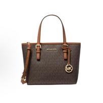 [Pre-Owned] MK Jet Set Monogram Color Block Logo Leather Tote Bag - New #1FYXW35 ONE SIZE gray