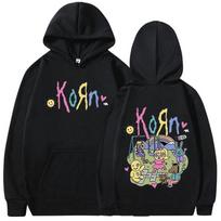 Cartoon Rock Band Music Album Hoodie Men's Vintage Metal Gothic Oversized Sweatshirt Streetwear Long Sleeve Hoodies S
