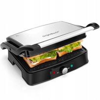 Sumuštinių keptuvė Elektrinis grilis panini sumuštiniams 1500 W, Elektrinis grilis panini sumuštiniams 1500 W