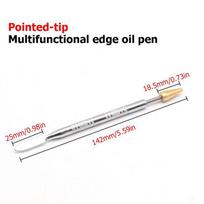 25mm DIY Leather Dual Double Head Edge Oil Gluing Dye Painting Pen Applicator Stick Speedy Paint Roller Tool LeatherCraft Tools A white
