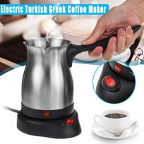 220V-240V 800W Elektrinis turkiškos graikiškos kavos virimo aparatas Nerūdijančio plieno Espresso Moka puodelis Vandeniui atsparus IPX4 gray
