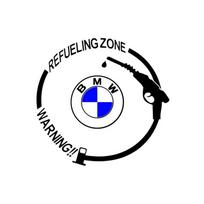 1 vnt. Automobilio degalų bako dangtelio lipdukai Viniliniai madingi dekoratyviniai lipdukai BMW E46 E90 E60 E39 E36 E87 E61 3 5 7 serijoms E91 E53 E34 E83 328i black