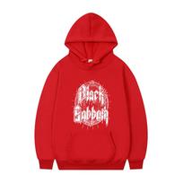90s Heavy Metal Rock Band Black Sabbath Hoodie Ozzy Osbourne Sweatshirt Men Women's Fashion Vintage Oversized Pullover Hoodies S red