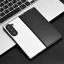 Samsung Galaxy Z Fold 7 Half-Edge Crocodile Leather Case Galaxy Z Fold 6 juoda