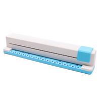Punching Machine 30 Hole Document Collar Punching Machine Manual DIY A4 Punching Machine Hand Push Office Supplies mėlyna