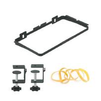 Portable Camping Trash Bag Holder Cabinet Door Trash Bags Stand Outdoor Tool 1 black