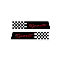 Waterproof Cross-Border Personalized Checkered Flag Scratch Cover Sticker for Motorcycles and Cars gray