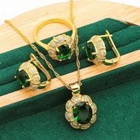 Micro Collection Jewelry Europe and The United States Hot Zircon Necklace Earrings Lady Jewelry Collection Practical Household Product 10 yards