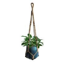 35 Inch Hanging Flower Pot Net Bag Hand Woven Planter Hanger Nordic Style Hemp Rope Wall Hanging Basket for Flower Pot Horticultural Green Plant