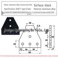 T-slot Aluminum 5-Hole 2020/3030/4040/4545 Triangle Connector Plate