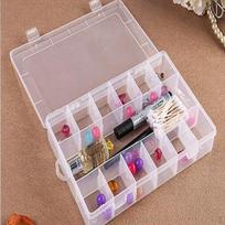 13 Slots Square Case Storage Box For Ring,Jewelry,Necklace,Bracelet,Earings,Dust-proof, Table or white