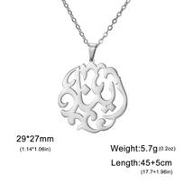 EUEAVAN Bahai Bahaism Nine Point Star Necklace Stainless Steel Persian Poetry Calligraphy Farsi Parsi Pendant Jewelry Gifts white