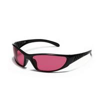 2026 New Silver SPORT Sunglasses Men Women Retro Punk Cycling Trendy Sun Glasses For Male Shades Goggle Outdoor Y2K black