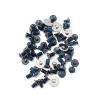 HSSDTECH Laptop Screw Replacement Set for MSI Laptops: MS-16W1 GF65 Thin 9SD9SEXR10SER10SDR Creator 15M A9SD, MS-16W2 GF65 Thin 10UE Lower Bottom black