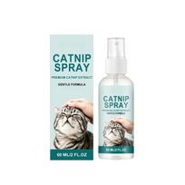 Catnip Spray Premium Catnip Extract for Cats 60ml Gentle Formula Natural Cat Attractant Spray for Cat Interaction and Relaxation Home Use one size