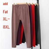 Men's Autumn & Winter Fleece-Lined Base Layer Wool Pants, Plus Size Available XXL juoda
