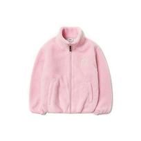 MLB New York Yankees Loose Lamb Fleece Logo Jacket Unisex Jacket Pink 3AJPF2916-50PKS L white