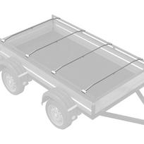 Trailer Flat Tarpaulin Holder 4 pcs Silver 100 145 cm Aluminum
