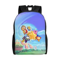 3D Printing K-Kirbys Backpack for Boys Girls Cartoon College School Travel Bags Men Women Bookbag Fits 15 Inch Laptop One Size