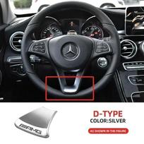 Car Steering Wheel Emblem Sticker Interior Badge Decoration for Mercedes benz W166 W206 W177 W176 W211 W212 W213 GLA GLC AC2
