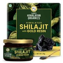 Vlado's Himalayan Organics Shilajit Gold Resin - 25g | Contains 24 Carat Gold | Pure Ayurvedic & Natural Shilajeet | Helps to Boost Energy, Powe
