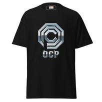 OCP RoboCop T‑Shirt Retro Sci-Fi Corporate Logo Graphic Tee 2XL gray