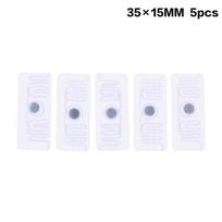 RFID UHF Tags Durable Heat Resistant for Laundry Use 5Pcs Adhesive Stickers for Easy Application 35×15MM white