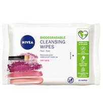 561179 Nivea Bio Makeup Remover Wipes Dry And Sensitive Skin 25 Pcs