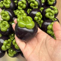 Soft Handmade Crispy Mangosteen Stress Ball Fidget Toy Crunchy Squeeze Ball Round Blocks Filled ASMR Anti Stress Toys for Adults beige