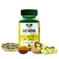 360 Love Plant Based Gut Detox with 11 Natural Ingredients | Supports Metabolism & Healthy Gut | Improves Digestive Health - 60 Veg Capsules