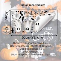 Aike JD 361.24 million Holy Day hand-painted white cute ghost window sticker, cafe holiday decoration static sticker JD36124