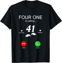 Forty One 41 is Calling Italian Brainrot 67 Gen Alpha Unisex T-Shirt 3XL black